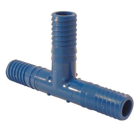 Apollo 1/2 in. Blue Twister Polypropylene Insert Tee ABTT12